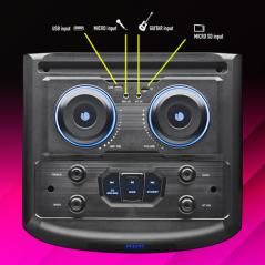 Ngs - altavoz dj premium speaker wild dub 3 - 1200w - doble subwoofer 15" - bluetooth y tws - usb/microsd/auxin - Imagen 10