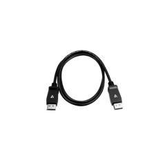 V7 Cable de vídeo negro Pro DisplayPort macho a DisplayPort macho 1m - Imagen 1