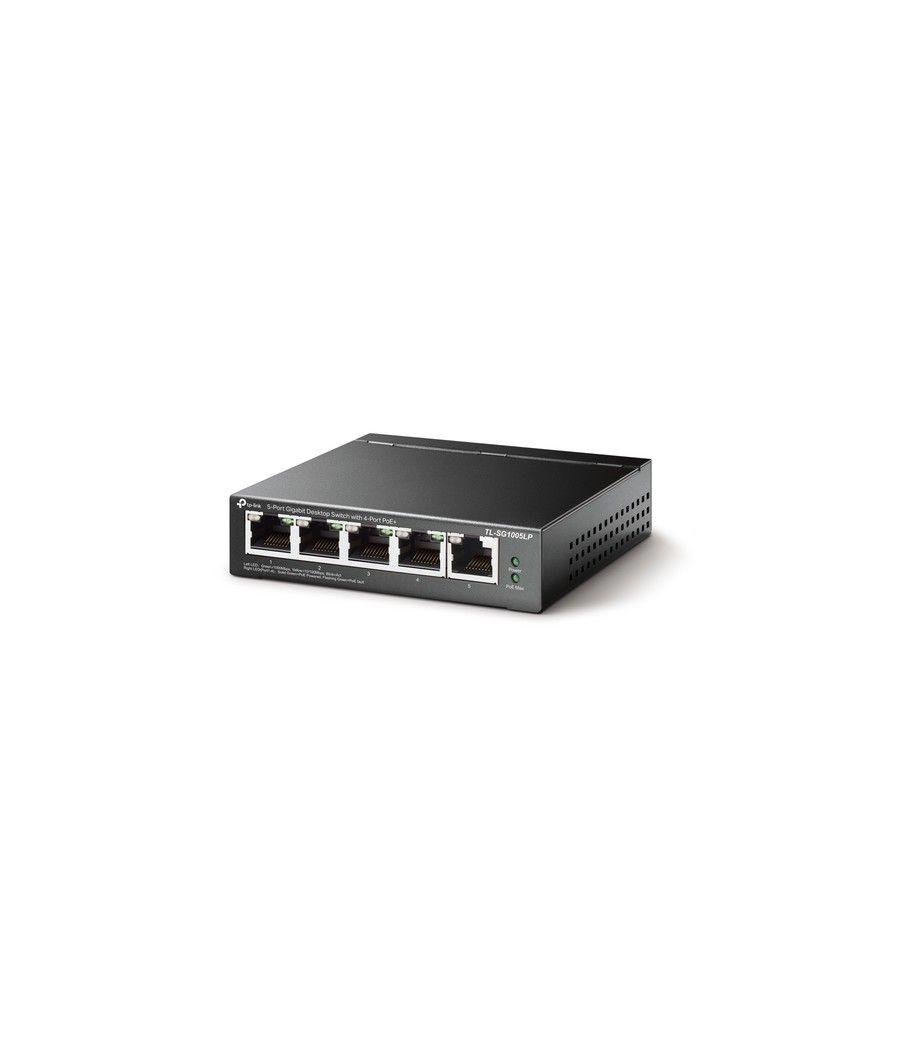 TP-LINK TL-SG1005LP switch No administrado Gigabit Ethernet (10/100/1000) Energía sobre Ethernet (PoE) Negro - Imagen 2