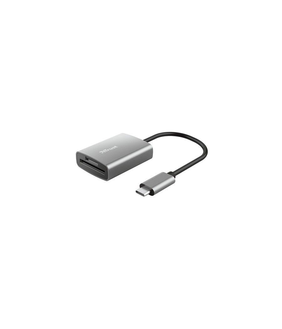 Lector de tarjetas externo trust dalyx/ usb tipo-c - Imagen 1