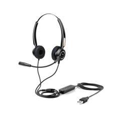 Urban Factory USB HEADSET WITH REMOTE CONTROL Auriculares Alámbrico Diadema USB tipo A Negro - Imagen 1