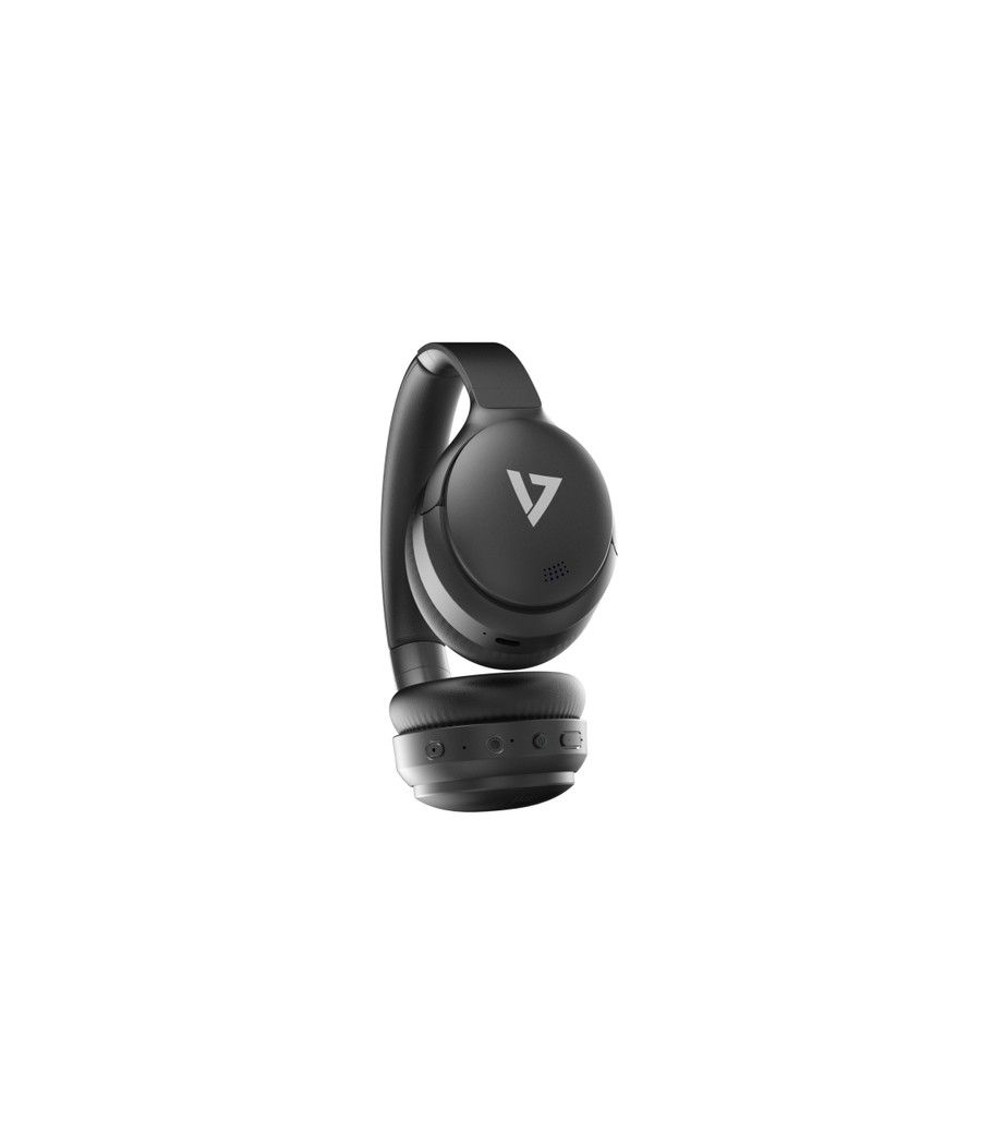 V7 HB800ANC auricular y casco Auriculares Inalámbrico Diadema Llamadas/Música USB Tipo C Bluetooth Negro - Imagen 7