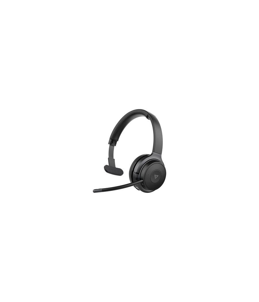 V7 HB605M auricular y casco Auriculares Inalámbrico De mano Oficina/Centro de llamadas USB Tipo C Bluetooth Negro, Gris - Imagen