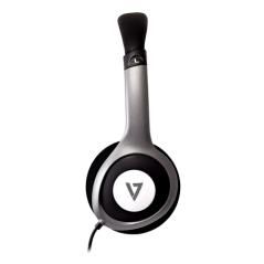 V7 HA520-2EP auricular y casco Alámbrico Auriculares Diadema Música Negro, Plata - Imagen 5