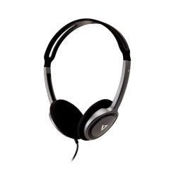 V7 HA310-2EP auricular y casco Alámbrico Auriculares Diadema Música Negro, Plata - Imagen 1