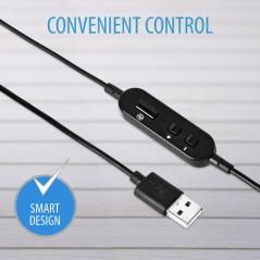 V7 Auriculares estéreo USB de Essentials con micrófono - Imagen 5