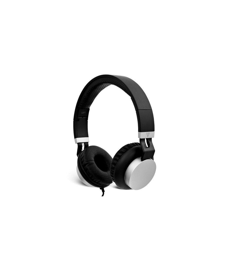 V7 Auriculares ligeros - Negro/Plata - Imagen 2