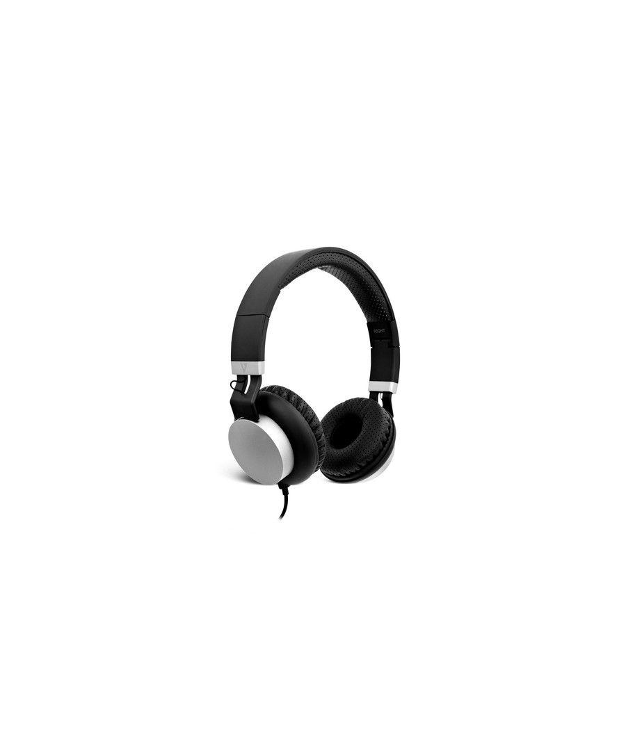 V7 Auriculares ligeros - Negro/Plata - Imagen 5