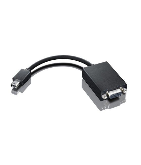 Lenovo 0A36536 adaptador de cable de vídeo VGA (D-Sub) Mini DisplayPort Negro - Imagen 1