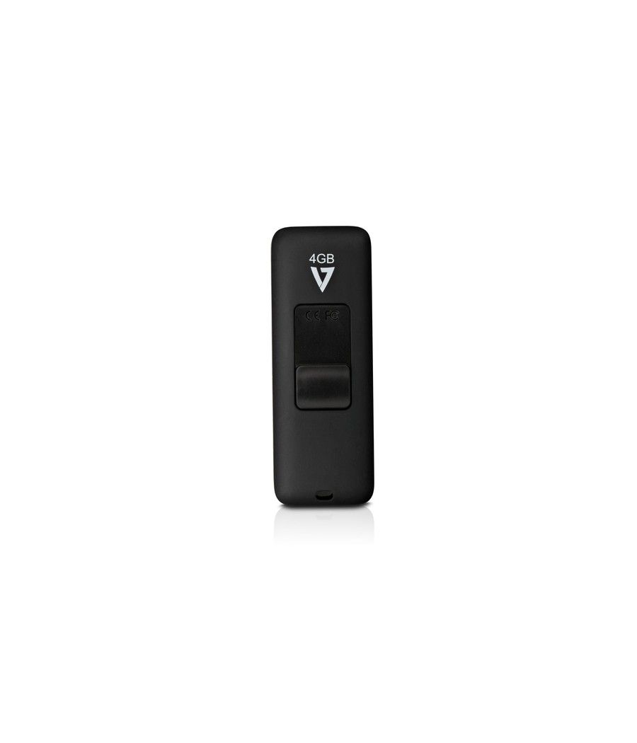 V7 VF24GAR-3E unidad flash USB 4 GB USB tipo A 2.0 Negro - Imagen 2