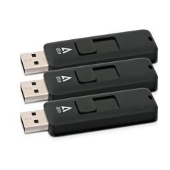 V7 VF24GAR-3PK-3E unidad flash USB 4 GB USB tipo A 2.0 Negro - Imagen 3
