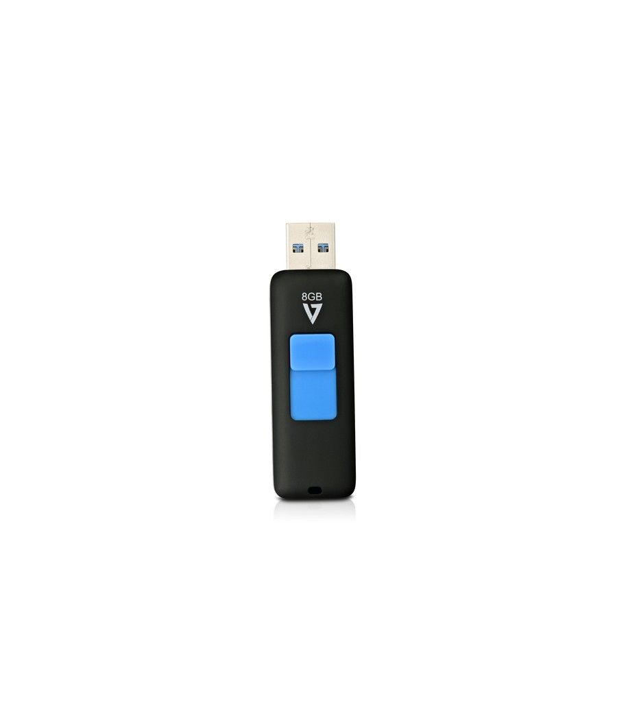 V7 VF38GAR-3E unidad flash USB 8 GB USB tipo A 3.2 Gen 1 (3.1 Gen 1) Negro, Azul - Imagen 1