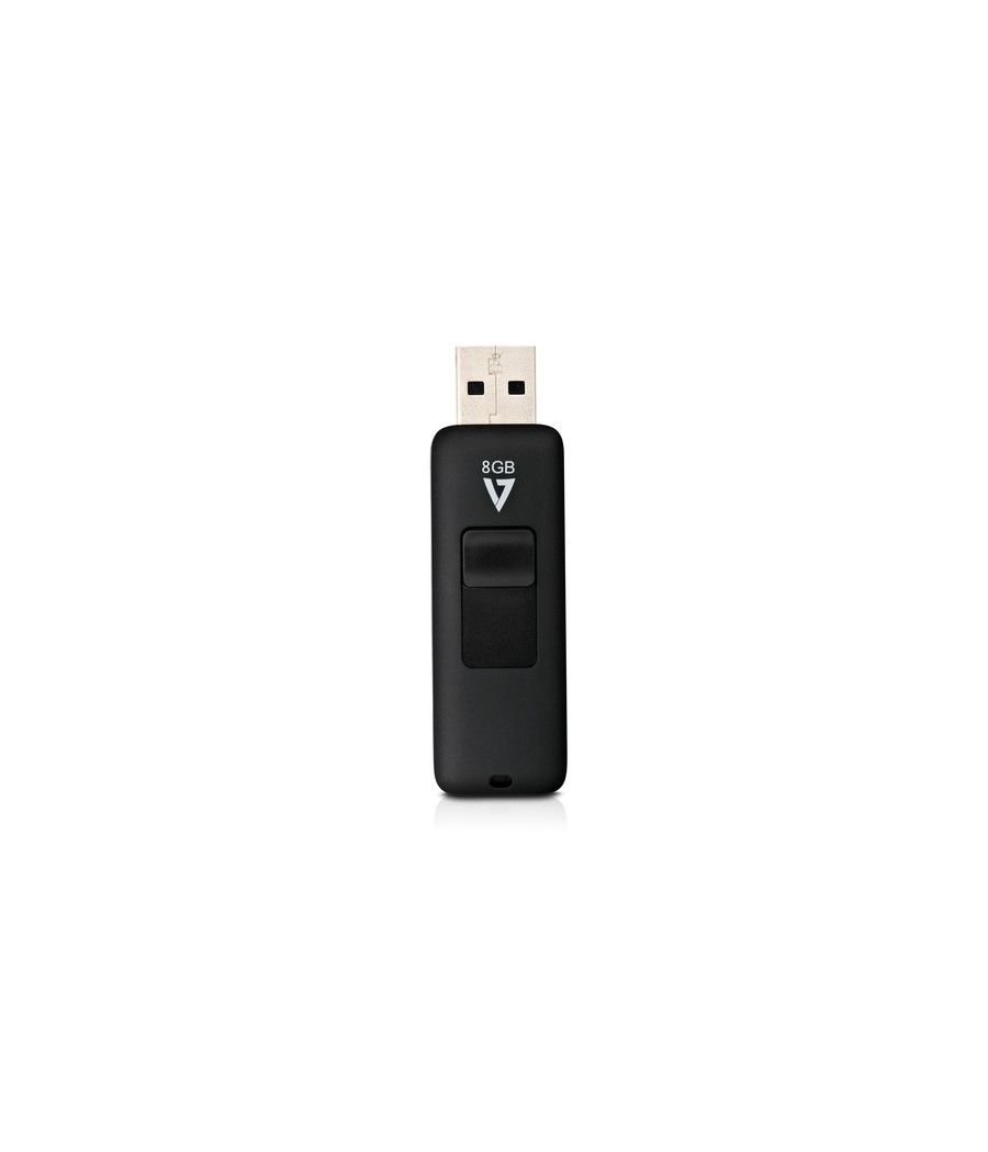 V7 VF28GAR-3E unidad flash USB 8 GB USB tipo A 2.0 Negro - Imagen 1