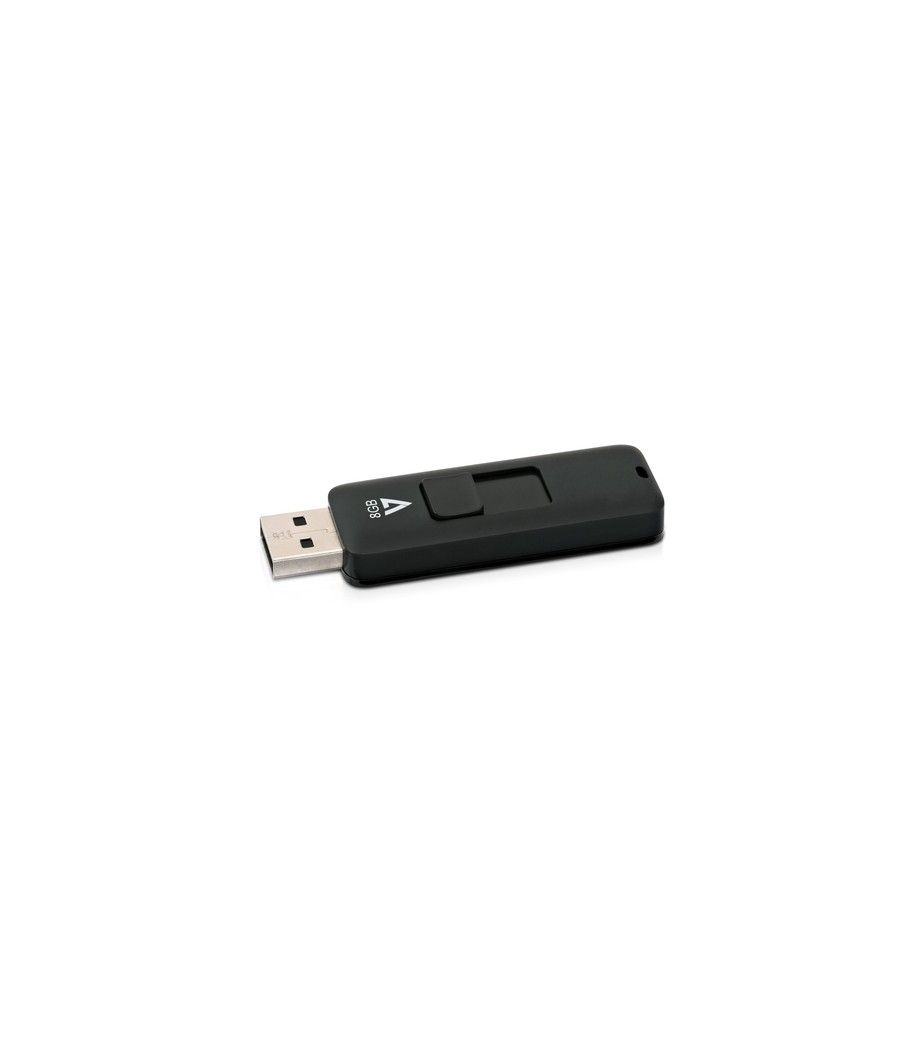 V7 VF28GAR-3E unidad flash USB 8 GB USB tipo A 2.0 Negro - Imagen 3