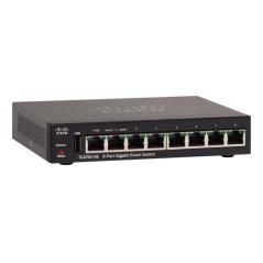 Cisco SG250-08 Gestionado L2/L3 Gigabit Ethernet (10/100/1000) Negro - Imagen 1
