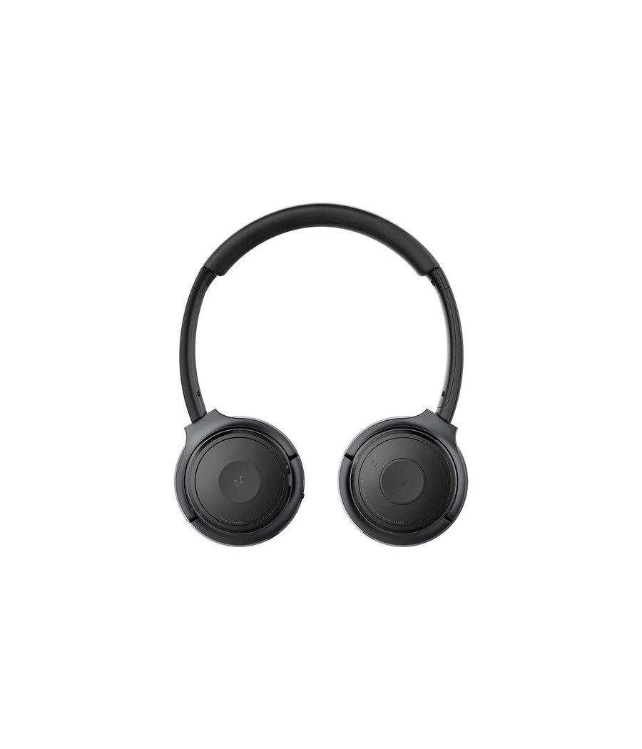 V7 HB600S auricular y casco Auriculares Inalámbrico Diadema Llamadas/Música USB Tipo C Bluetooth Base de carga Negro - Imagen 8