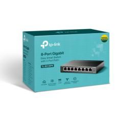 TP-LINK TL-SG108PE switch No administrado Gigabit Ethernet (10/100/1000) Energía sobre Ethernet (PoE) Negro - Imagen 3