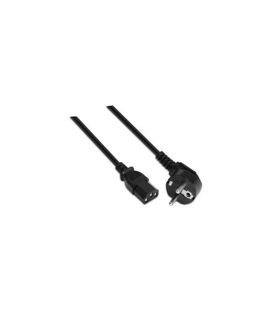 Cable alimentación aisens a132-0167/ schuko macho - c13 hembra/ 1.5m/ negro - Imagen 1