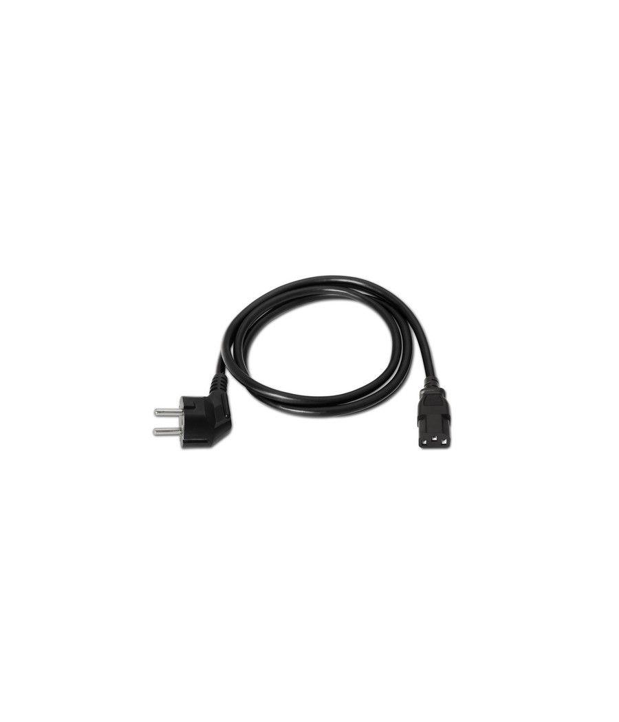 Cable alimentación aisens a132-0167/ schuko macho - c13 hembra/ 1.5m/ negro - Imagen 2