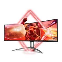Monitor gaming curvo ultrapanorámico aoc ag493qcx 48.8'/ dual full hd/ multimedia/ negro - Imagen 2