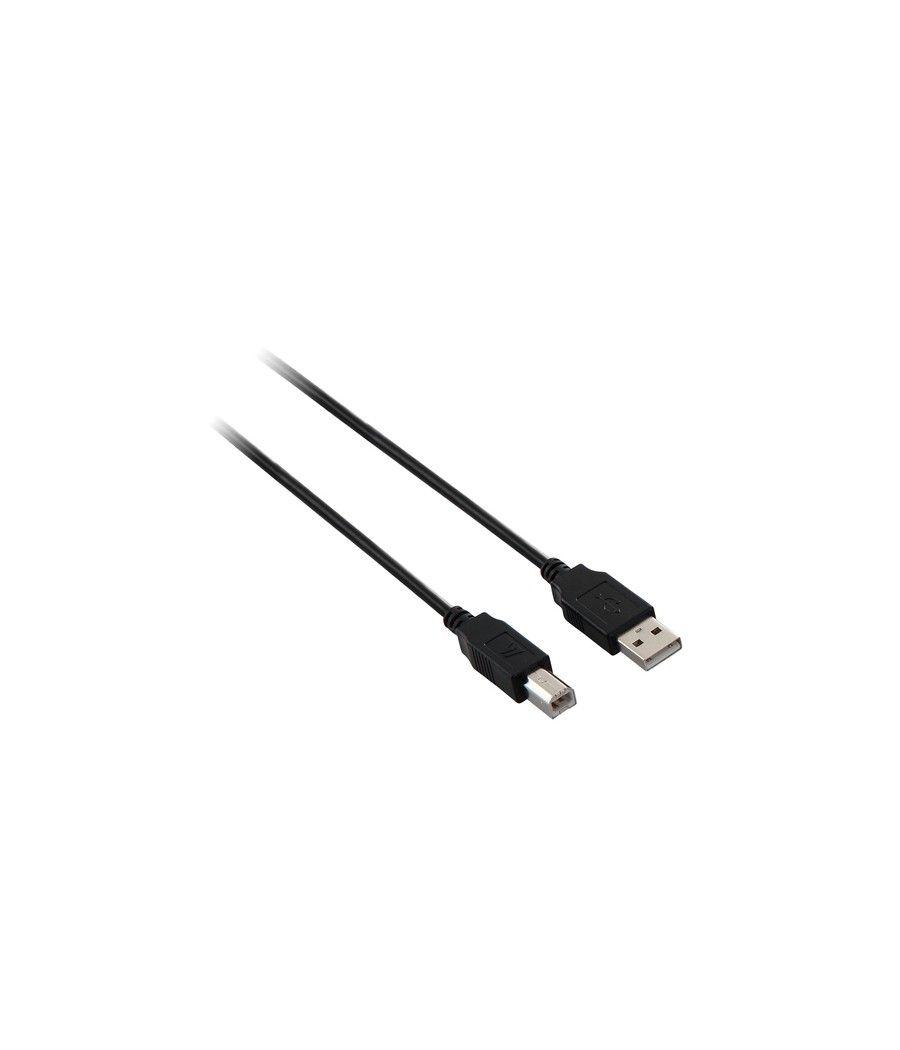 V7 Cable USB negro con conector USB 2.0 A macho a USB 2.0 B macho 2m 6.6ft - Imagen 1