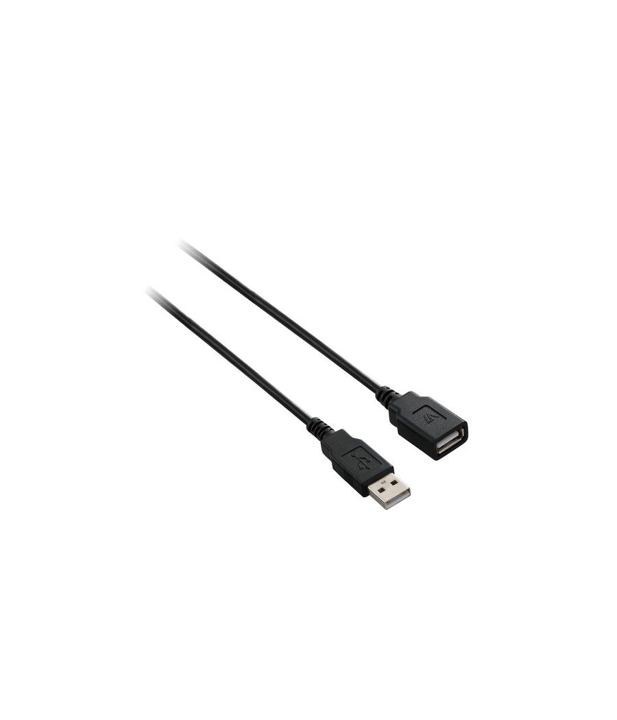 V7 Cable de extensión USB negro con conector USB 2.0 A hembra a USB 2.0 A macho 1.8m 6ft - Imagen 1
