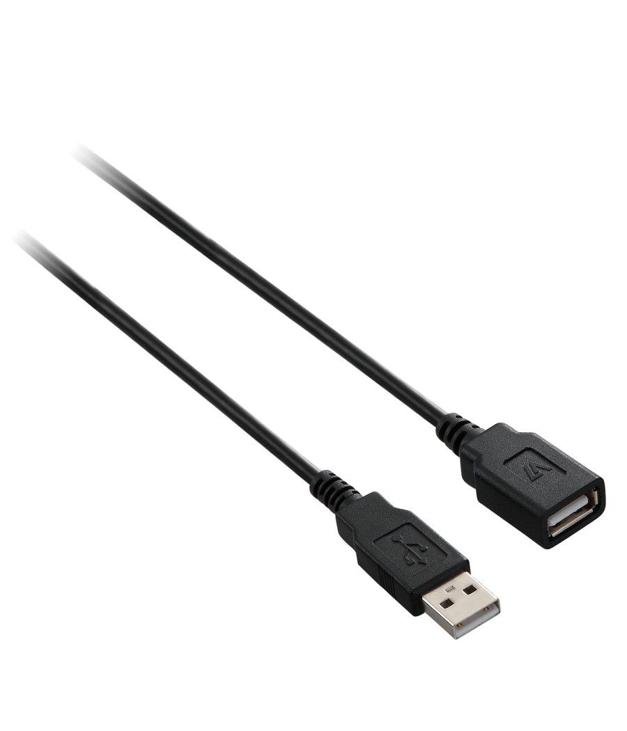 V7 Cable de extensión USB negro con conector USB 2.0 A hembra a USB 2.0 A macho 1.8m 6ft - Imagen 2