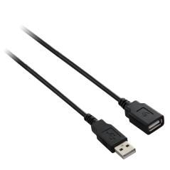 V7 Cable USB negro con conector USB 2.0 A macho a USB 2.0 A macho 5m 16.4ft