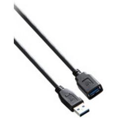 V7 Cable USB negro con conector USB 3.0 A hembra a USB 3.0 A macho 1.8m 6ft - Imagen 1