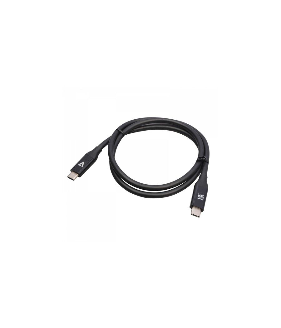 V7 V7USB4-80CM cable USB 0,8 m USB C Negro - Imagen 1