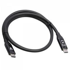 V7 V7USB4-80CM cable USB 0,8 m USB C Negro - Imagen 2