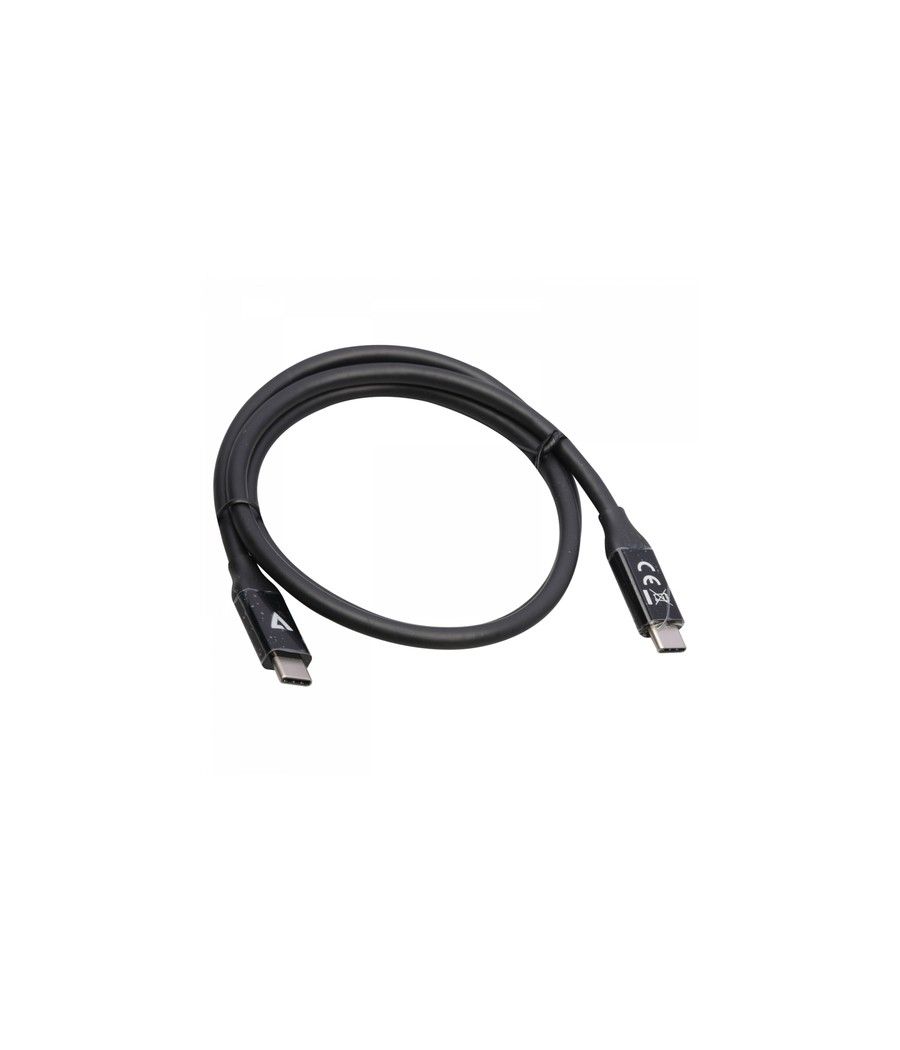 V7 V7USB4-80CM cable USB 0,8 m USB C Negro - Imagen 2