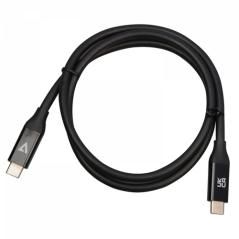 V7 V7USB4-80CM cable USB 0,8 m USB C Negro - Imagen 3