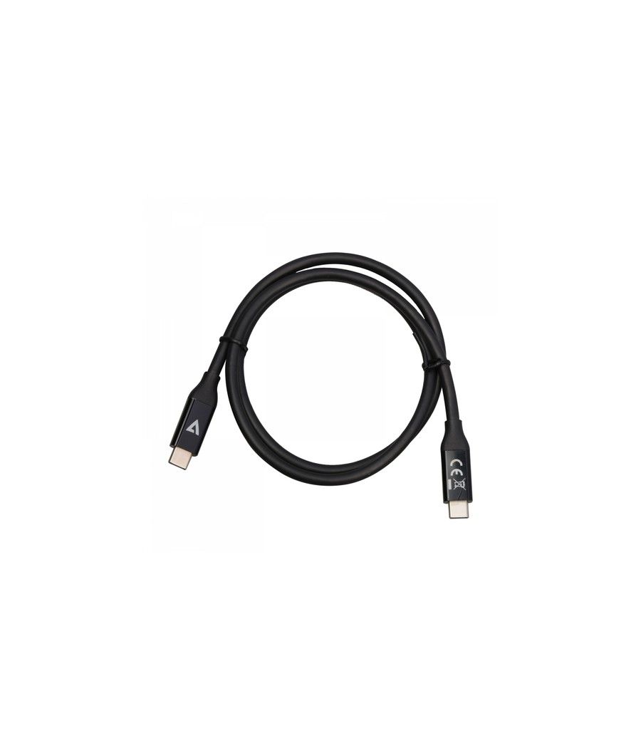 V7 V7USB4-80CM cable USB 0,8 m USB C Negro - Imagen 4