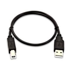 V7 USB-A (macho) a USB-B (macho) de 0,5 m - Color negro - Imagen 1