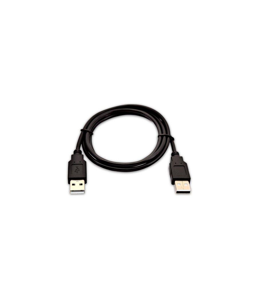V7 Cable USB negro con conector USB 2.0 A macho a USB 2.0 A macho 2m 6.6ft - Imagen 1