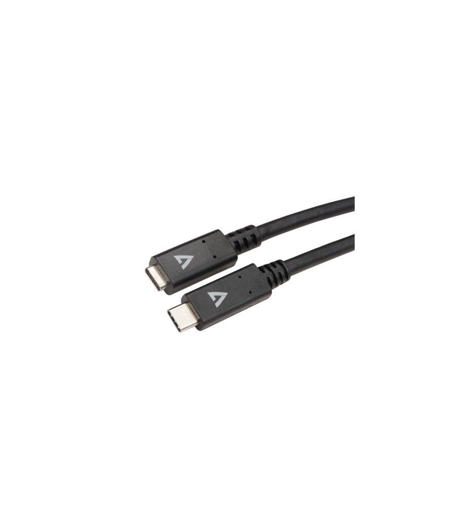 V7 V7UC3EXT-2M cable USB USB 3.2 Gen 1 (3.1 Gen 1) USB C Negro - Imagen 2