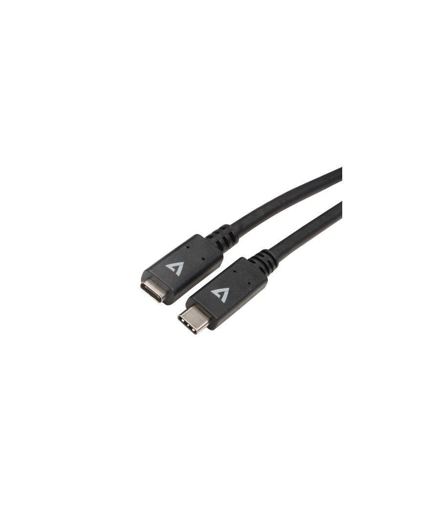 V7 V7UC3EXT-2M cable USB USB 3.2 Gen 1 (3.1 Gen 1) USB C Negro - Imagen 3