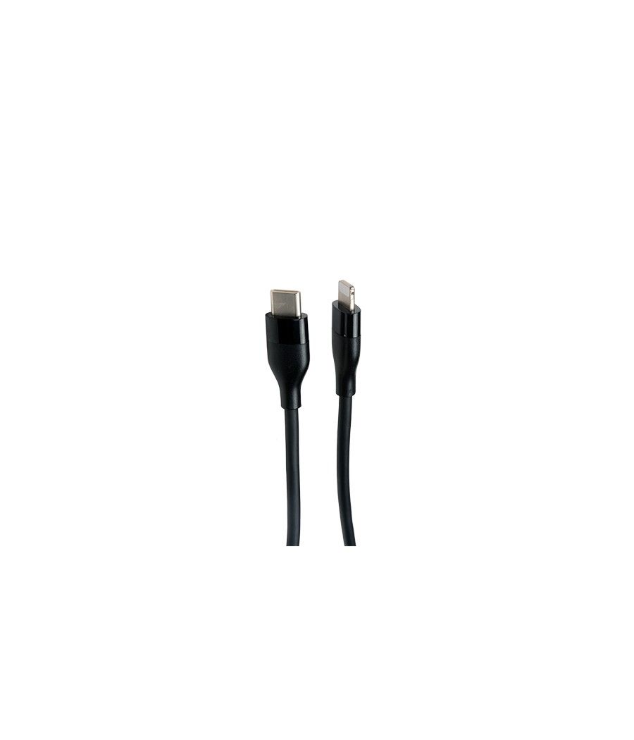 V7 V7USBCLGT-1M cable USB USB 2.0 USB C Lightning Negro - Imagen 1