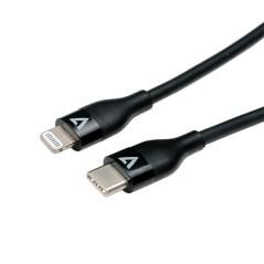 V7 V7USBCLGT-1M cable USB USB 2.0 USB C Lightning Negro - Imagen 4