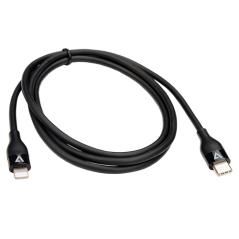 V7 V7USBCLGT-1M cable USB USB 2.0 USB C Lightning Negro - Imagen 7