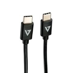 V7 V7USB2C-1M cable USB USB 2.0 USB C Negro - Imagen 1