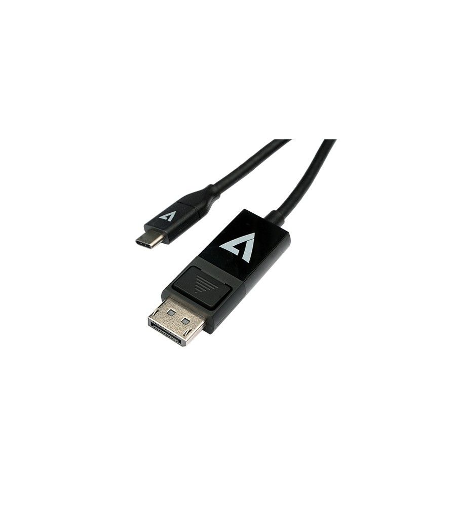 V7 V7UCDP-2M cambiador de género para cable USB Type-C 3.2 Gen 1 DisplayPort Negro - Imagen 2