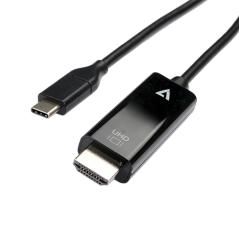 V7 V7UCHDMI-2M adaptador de cable de vídeo USB Tipo C HDMI Negro - Imagen 1