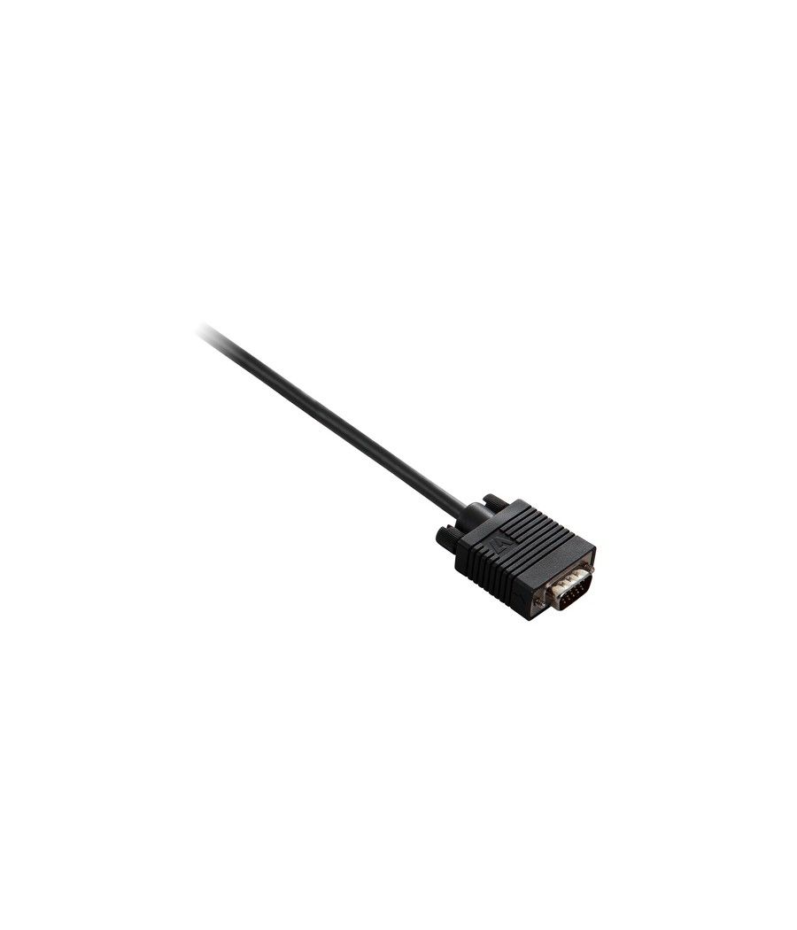 V7 Cable negro de vídeo con conector VGA macho a VGA macho 2m 6.6ft - Imagen 1