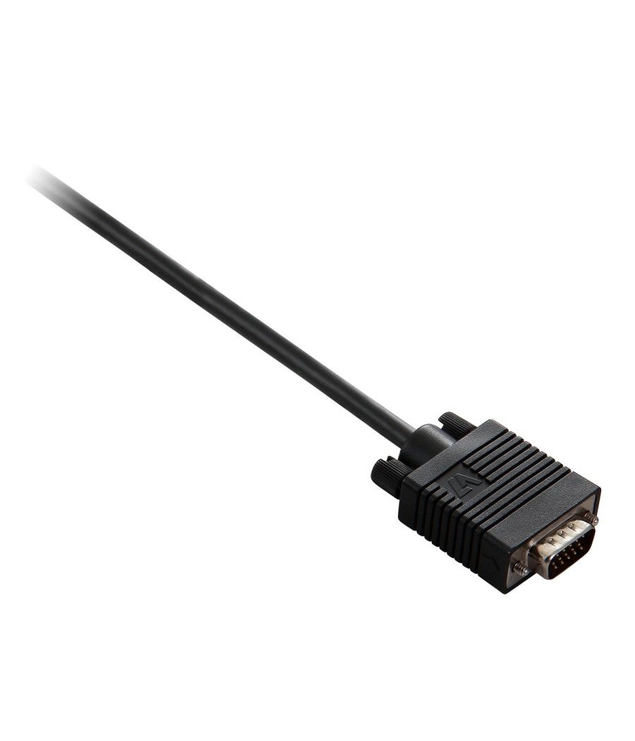 V7 Cable negro de vídeo con conector VGA macho a VGA macho 2m 6.6ft - Imagen 2