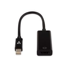 V7 Adattatore video nero da Mini DisplayPort maschio a HDMI femmina slim - Imagen 1
