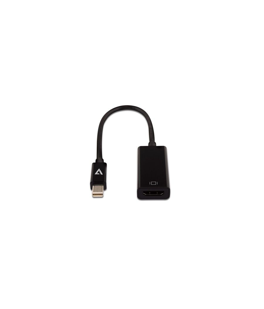 V7 Adattatore video nero da Mini DisplayPort maschio a HDMI femmina slim - Imagen 1