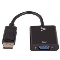 V7 Adattatore video nero da DisplayPort maschio a VGA femmina - Imagen 1