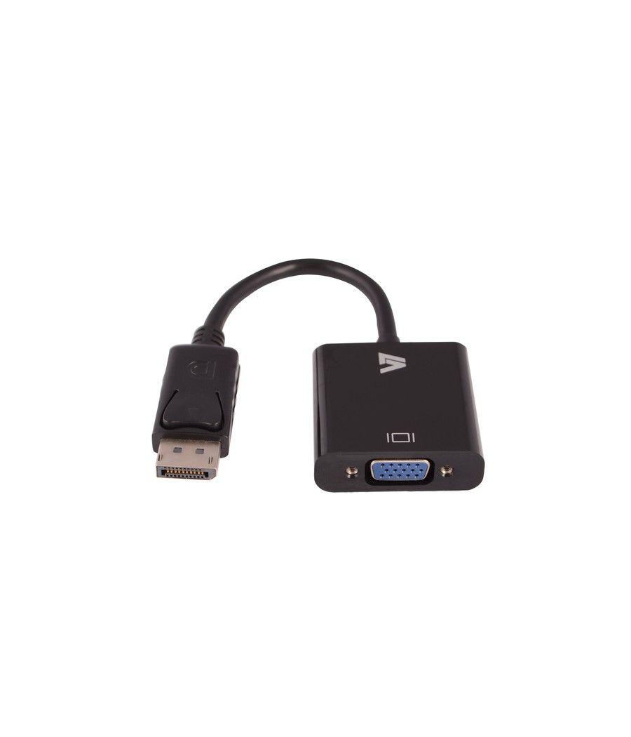 V7 Adattatore video nero da DisplayPort maschio a VGA femmina - Imagen 1